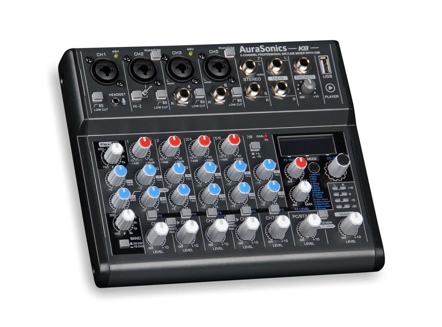 AuraSonics K8 компактный микшерный пульт в Орловской области