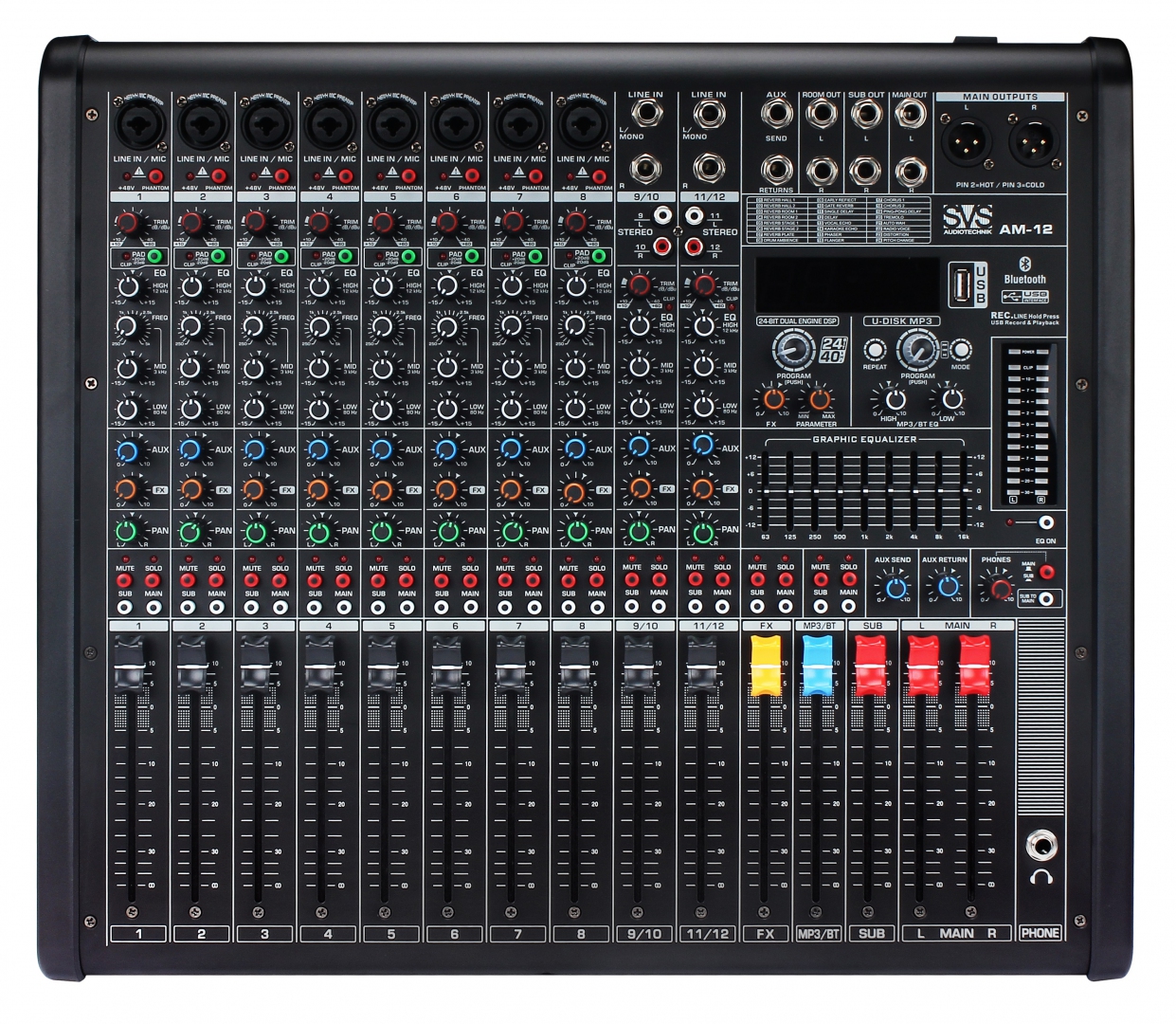 SVS Audiotechnik mixers AM-12 Микшерный пульт аналоговый, 12-канальный в Орловской области